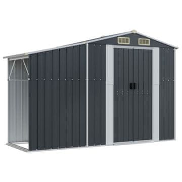 Vidaxl Vrtna lopa antracitna 277x93x179 cm pocinkano jeklo
