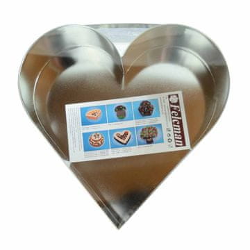 Kovovýroba Jeníkov Kovanec za torto s srcem, majhen 21x19cm CZ