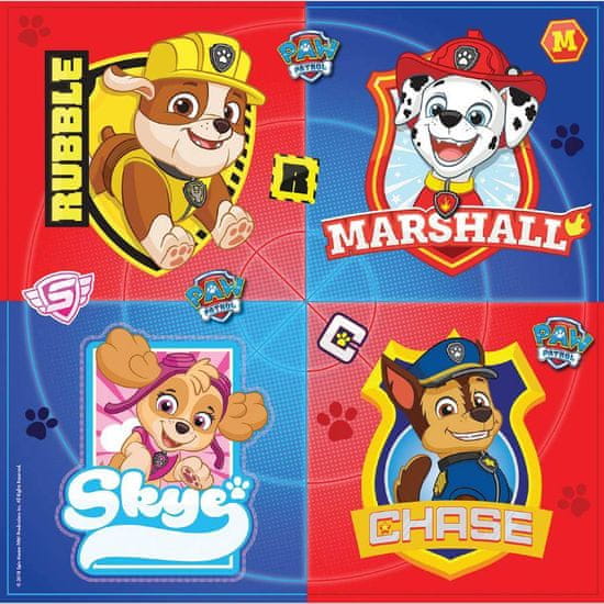 Amscan Brisače Paw Patrol 16 kosov 33x33cm -