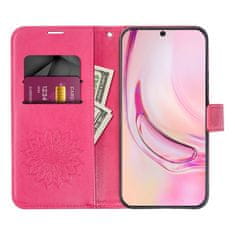OEM MEZZO Knjižna torba za OPPO RENO 14 / 14F mandala magenta