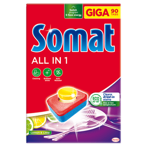  Somat All in One tablete za pomivalni stroj, limona, 90/1 