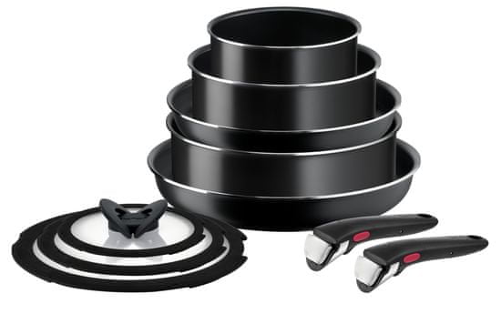 Tefal Ingenio Easy Cook & Clean 10-delni set, črna (L1549042)