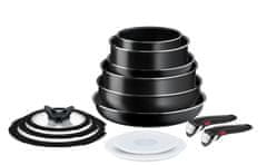 Tefal Ingenio Easy Cook & Clean 13-delni set, črn (L1549023)