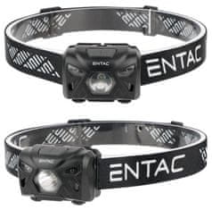 ENTAC naglavna polnilna svetilka s senzorjem, 5 W, črna