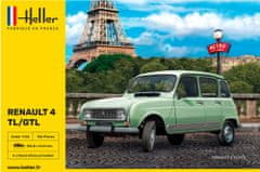 Heller maketa-miniatura Renault 4 GTL (Katrca) • maketa-miniatura 1:24 starodobni avtomobili • Level 3