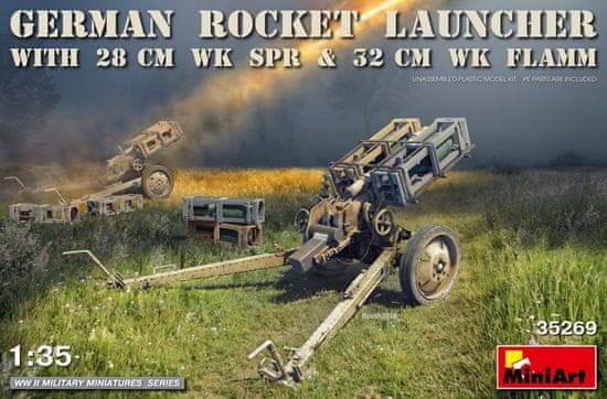 MiniArt maketa-miniatura Nemški raketomet z 28 cm WK SPR in 32 cm WK FLAMM • maketa-miniatura 1:35 artilerija • Level 4