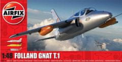 Airfix maketa-miniatura Folland Gnat T.1 • maketa-miniatura 1:48 starodobna letala • Level 4