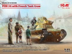 ICM maketa-miniatura FCM 36 s francosko tankovsko posadko • maketa-miniatura 1:35 tanki in oklepniki • Level 3