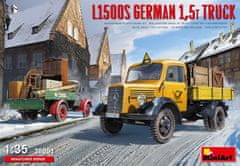 MiniArt maketa-miniatura Mercedes-Benz L1500S (nemški tovornjak 1,5t) • maketa-miniatura 1:35 tovornjaki • Level 4