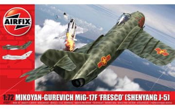 Airfix maketa-miniatura Mikoyan-Gurevich MiG-17 F "Fresco" • maketa-miniatura 1:72 novodobna letala • Level 3