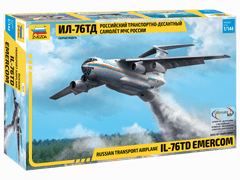 Zvezda maketa-miniatura IL-76TD Emercom • maketa-miniatura 1:144 novodobna letala • Level 3