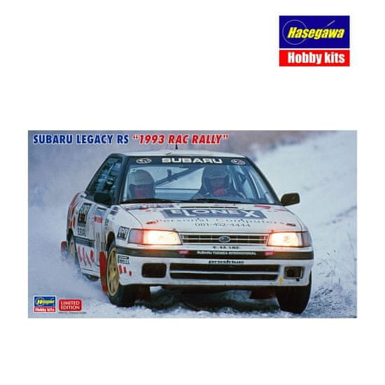 Hasegawa maketa-miniatura Subaru Legacy RS "1993 RAC Rally" • maketa-miniatura 1:24 novodobni avtomobili • Level 4