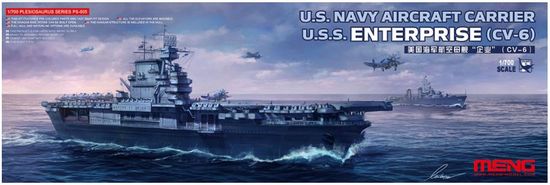 Meng maketa-miniatura U.S. Navy Aircraft Carrier U.S.S. Enterprise (CV-6) • maketa-miniatura 1:700 bojne ladje • Level 4