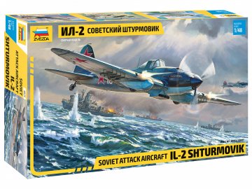 Zvezda maketa-miniatura IL-2 Shturmovik - enosedežni • maketa-miniatura 1:48 starodobna letala • Level 3