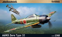 EDUARD maketa-miniatura A6M3 Zero Type 32 • maketa-miniatura 1:48 starodobna letala • Level 4