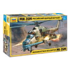 Zvezda maketa-miniatura Russian attack helicopter Mi-35M • maketa-miniatura 1:48 helikopterji • Level 3