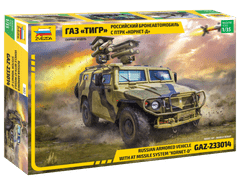Zvezda maketa-miniatura Tiger z ATGM Kornet • maketa-miniatura 1:35 vojaška vozila • Level 3