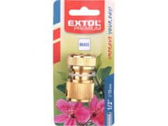 Extol Premium Hitra spojka na cevi, 1/2", MEDENINA