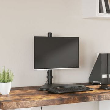 Vidaxl vidaXL Stojalo za monitor, črno, jeklo, VESA 75/100 mm