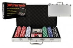 Teddies Poker set 300 kosov + karte + kocke v aluminijastem kovčku