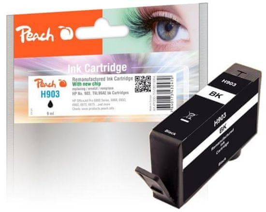 Peach Akcija!!! združljiva kartuša HP št. 903, črna, T6L99AE, 11ml