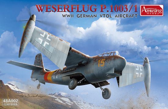 AmusingHobby maketa-miniatura Weserflug P1003/1 • maketa-miniatura 1:48 starodobna letala • Level 3