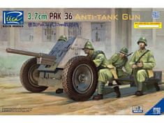 Riich-Models maketa-miniatura German 3.7cm Pak 36 Anti-Tank Gun w/Metal gun barrel • maketa-miniatura 1:35 artilerija • Level 3