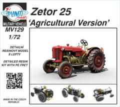 PlanetModels maketa-miniatura Zetor 25 "Kmetijska različica" • maketa-miniatura 1:72 traktorji • Level 5