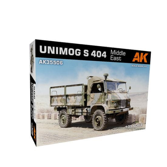 AK-Interactive maketa-miniatura UNIMOG S 404 Bližnji vzhod • maketa-miniatura 1:35 tovornjaki • Level 4