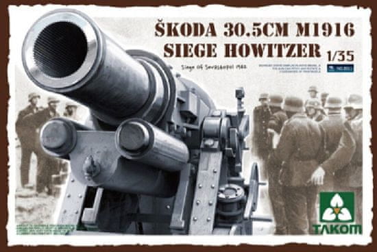Takom maketa-miniatura Škoda 30,5cm M1916 Havbica • maketa-miniatura 1:35 artilerija • Level 4