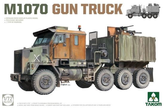 Takom maketa-miniatura M1070 oborožen tovornjak • maketa-miniatura 1:35 tovornjaki • Level 4