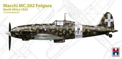 Hobby2000 maketa-miniatura Macchi MC.202 Folgore North Africa 1942 • maketa-miniatura 1:72 starodobna letala • Level 3