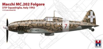 Hobby2000 maketa-miniatura Macchi MC.202 Folgore 370a Squadriglia, Italy 1943 • maketa-miniatura 1:72 starodobna letala • Level 3