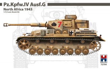 Hobby2000 maketa-miniatura Pz.Kpfw.IV Ausf.G North Africa 1943 • maketa-miniatura 1:72 tanki in oklepniki • Level 3