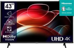 Hisense 43A69K 4K UHD DLED televizor, Smart TV