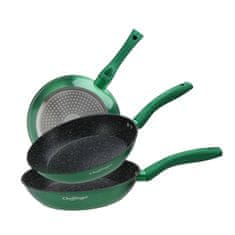 Northix Set s ponvami - 3 kosi - non stick - zelen 