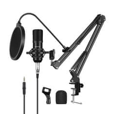 Puluz PU612B Kondenzatorski mikrofon za studijsko oddajanje