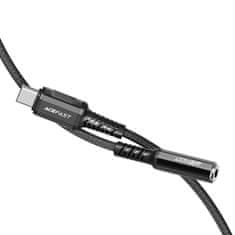 slomart adapter acefast c1-07 18cm (črn) iz USB-c v mini jack 3,5 mm