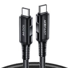 AceFast Kabel USB-C na USB-C C4-03, 100 W, 2 m (črn)