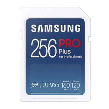 Samsung PRO Plus 2021 SDXC 256 GB Class 10 UHS-I/U3 V30 spominska kartica (MB-SD256KB/WW)