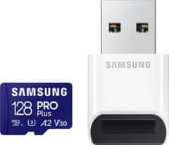 slomart pomnilniška kartica samsung pro plus micro sdxc 128 gb u3 a2 v30 (mb-md128sb/ww)