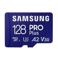 slomart pomnilniška kartica samsung pro plus micro sdxc 128 gb u3 a2 v30 (mb-md128sb/ww)