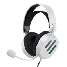 Havit Gaming slušalke Havit H2038U RGB (bele)