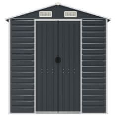 Vidaxl Vrtna lopa antracit 191x895x198 cm pocinkano jeklo