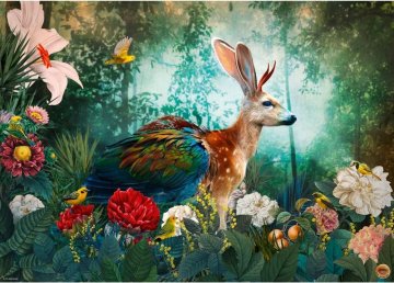 Heye Puzzle Fauna Fantasies: Zajdalen 1000 kosov