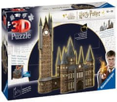 Ravensburger 3D sestavljanka Harry Potter: Grad Bradavičarka - Astronomski stolp 540 kosov (nočna izdaja)