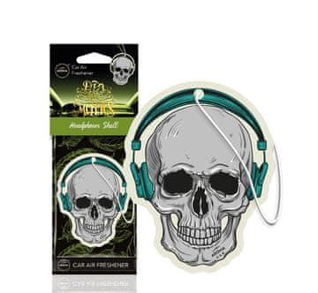 slomart AMiO osvežilec zraka MUERTOS Headphones Skull, celulozna obesek