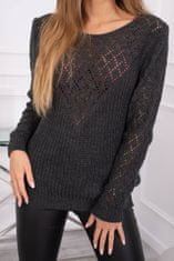 Kesi Klasičen ženski pulover Anghare grafit Universal