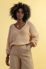 Fobya Klasičen ženski pulover Garvudd Slonokoščena 38-40