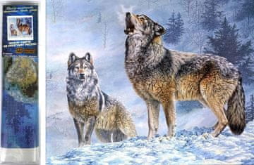 Norimpex Diamantna slika Wolf Call 30x40cm